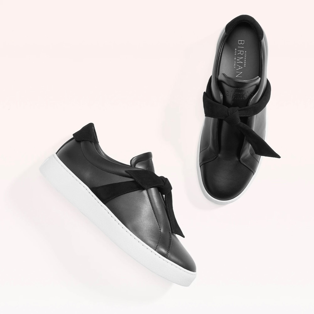 Alexandre Birman black leather sneakers
